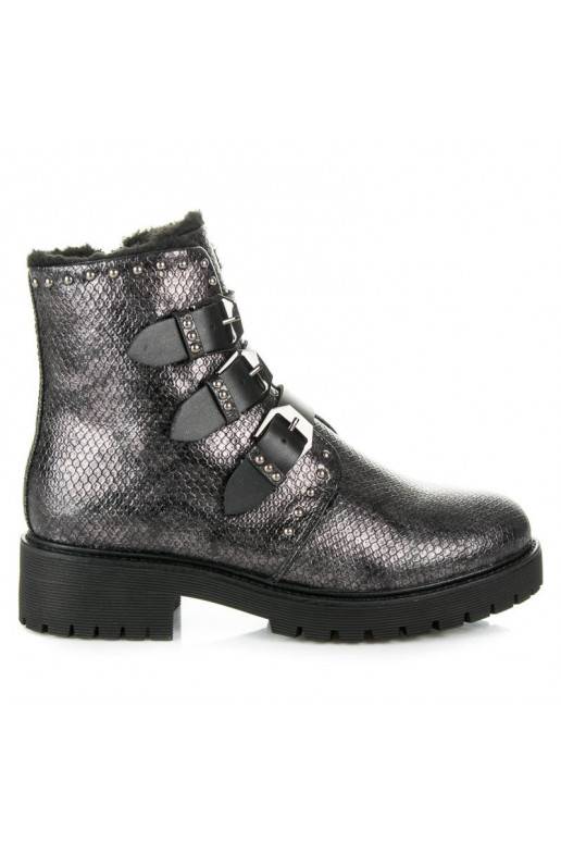 Bottes chauffantes élégantes de Betler avec boucles JT39-2BR