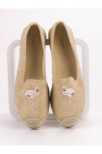 Espadrilles mit Flamingos VICES 1202-14BE  - 1 2