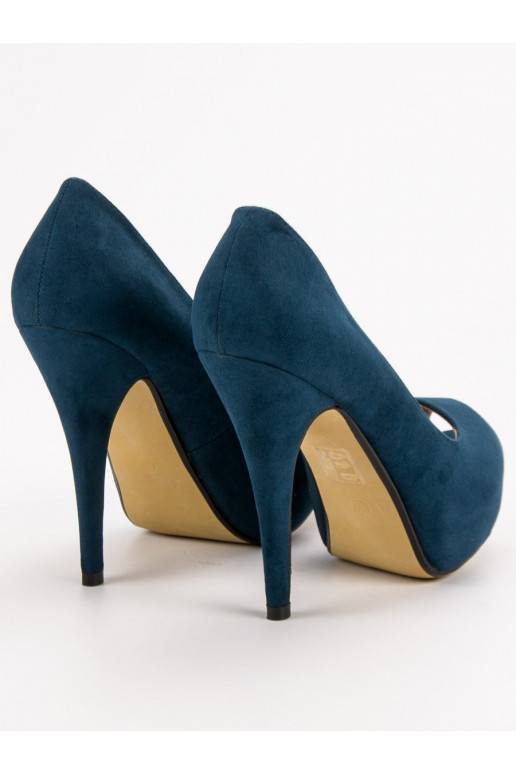 Suède schoenen met open neus C6143MA  - 5