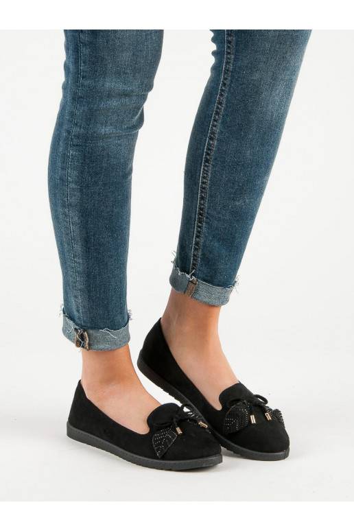 Ballerines en daim noir SBHX-20B