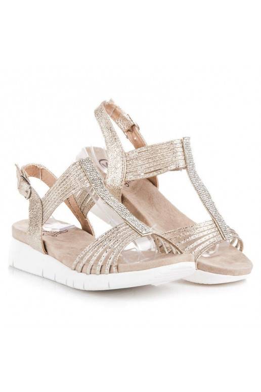 sandalen met glanzende oogjes K1820402OR  - 1