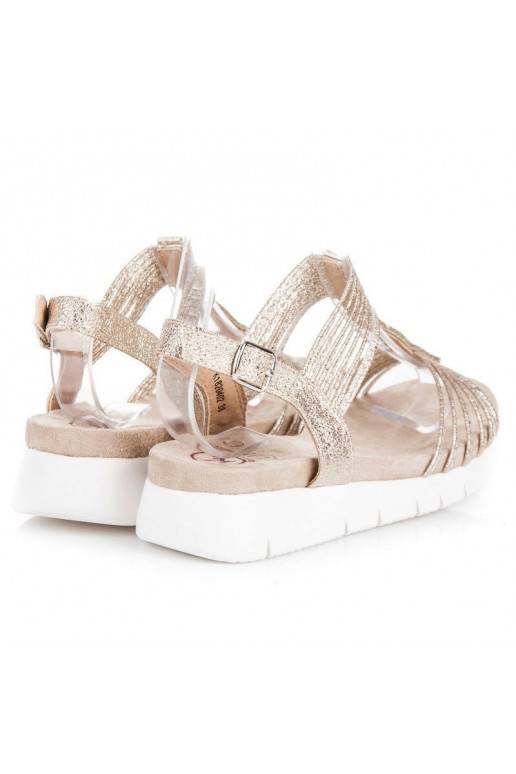 sandalen met glanzende oogjes K1820402OR  - 3