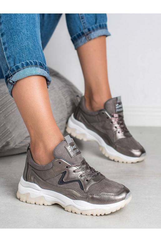 Grijze sportschoenen BRD9715GUN AX BOXING - 1