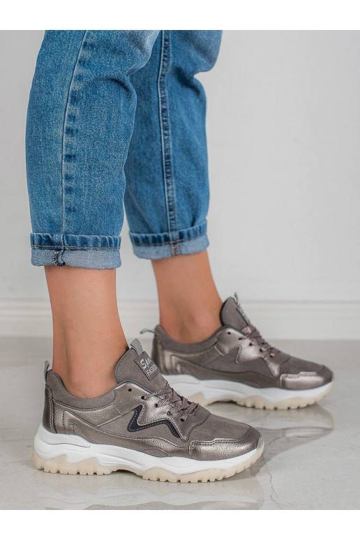 Grijze sportschoenen BRD9715GUN AX BOXING - 2