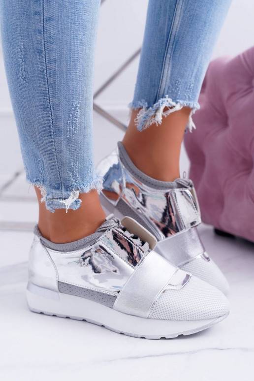 Lu Boo zilveren sportschoenen Madoni BAT_980-10 SILVER LU BOO - 2