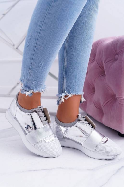 Lu Boo zilveren sportschoenen Madoni BAT_980-10 SILVER LU BOO - 4