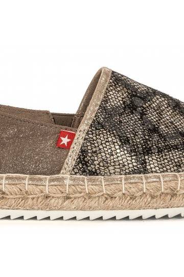 Espadrilles de couleur or Big Star BAT_FF274A515 GOLD 2