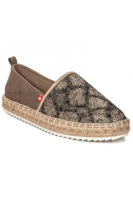 Espadrilles de couleur or Big Star BAT_FF274A515 GOLD