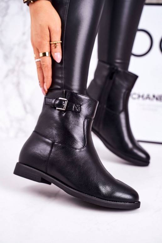 Beheizte Stiefel mit Schnallen in Schwarz J.STAR But - 1 Beheizte Stiefel mit Schnallen in Schwarz J.STAR But - 1