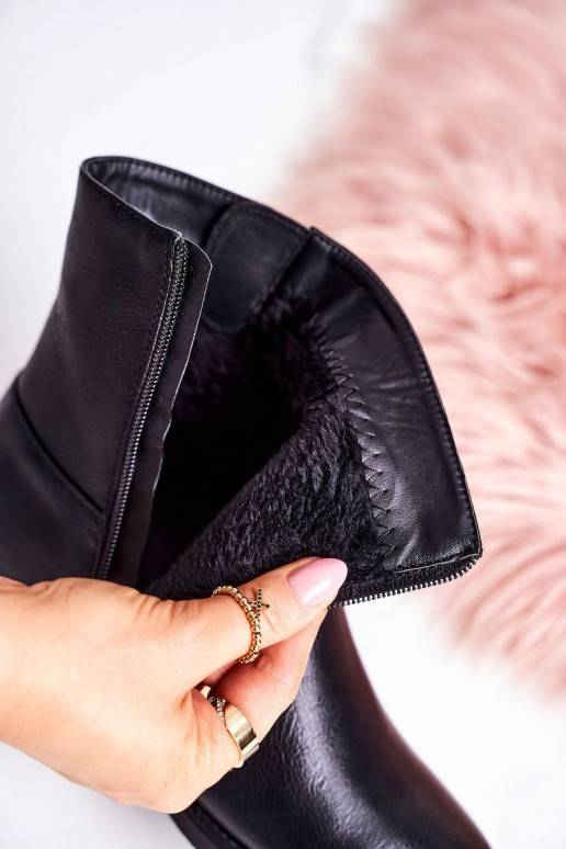 Verwarmde laarzen met gespen in het zwart J.STAR But - 4 Verwarmde laarzen met gespen in het zwart J.STAR But - 4