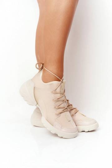Stijlvolle vrijetijdsschoenen beige Born This Way 2