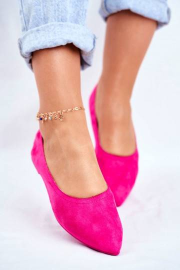 Ballerinas aus Öko-Wildleder in Bellissima-Rosa 2