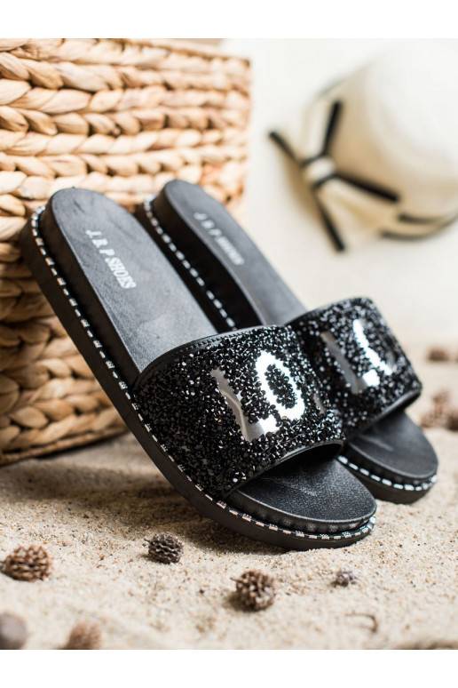 Slippers met plateau LOVE Slippers met plateau LOVE