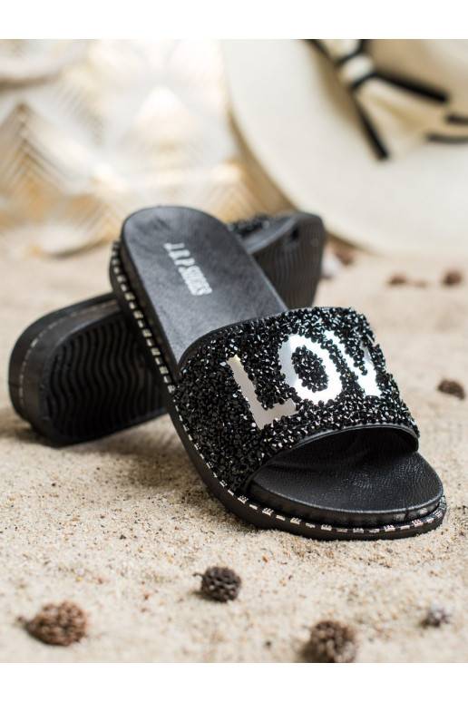 Slippers met plateau LOVE Slippers met plateau LOVE