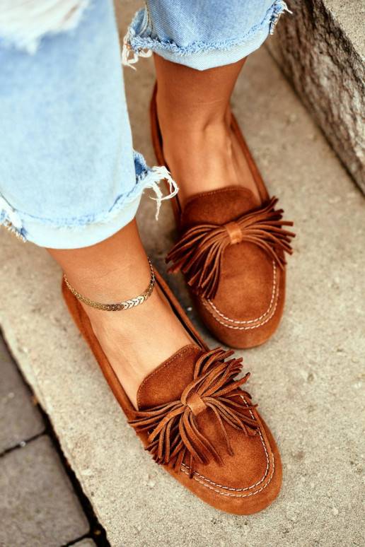 Mocassins Cuir naturel couleur marron... Mocassins Cuir naturel couleur marron...