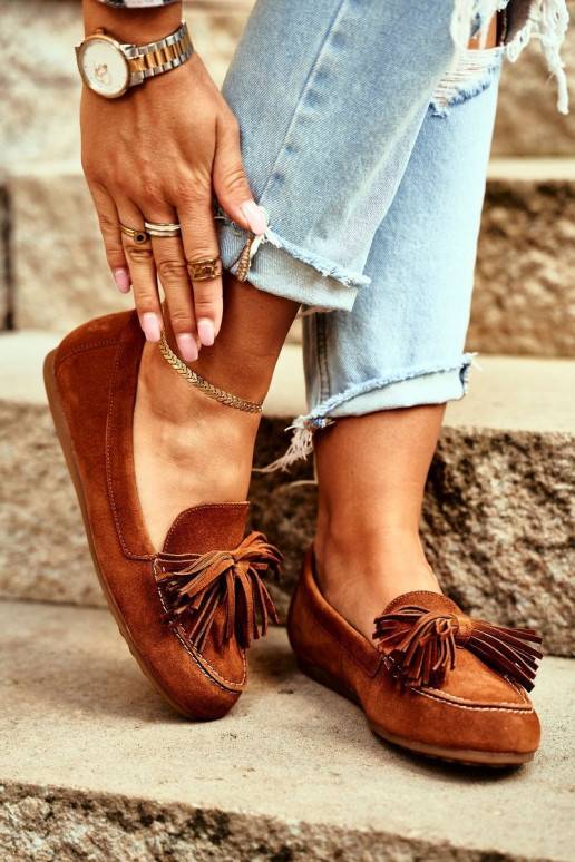 Mocassins Cuir naturel couleur marron... Mocassins Cuir naturel couleur marron...