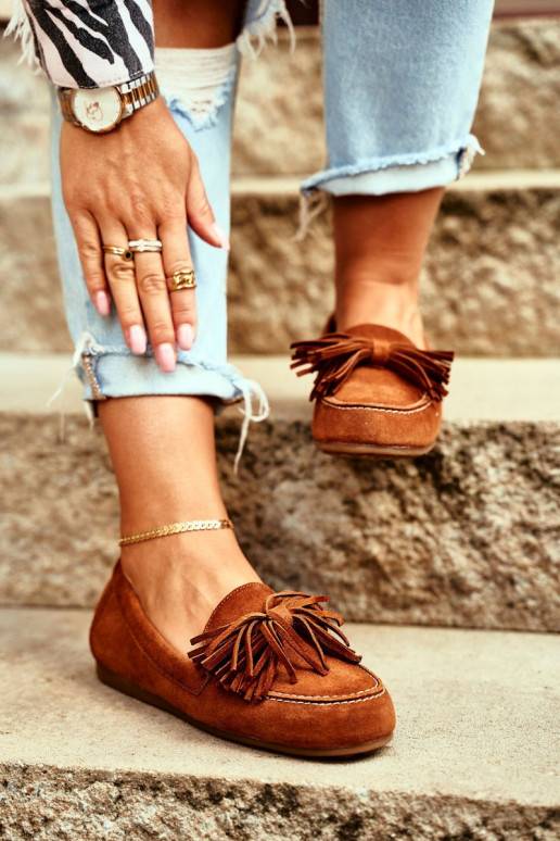 Mocassins Cuir naturel couleur marron... Mocassins Cuir naturel couleur marron...