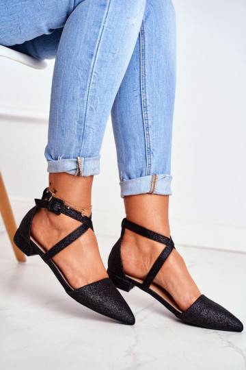 Ballerines brillantes au...