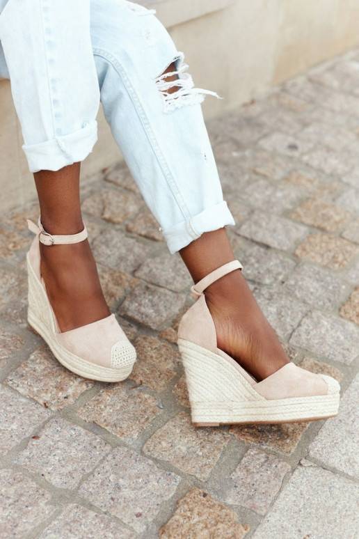 Plateausandalen beige Plateausandalen beige