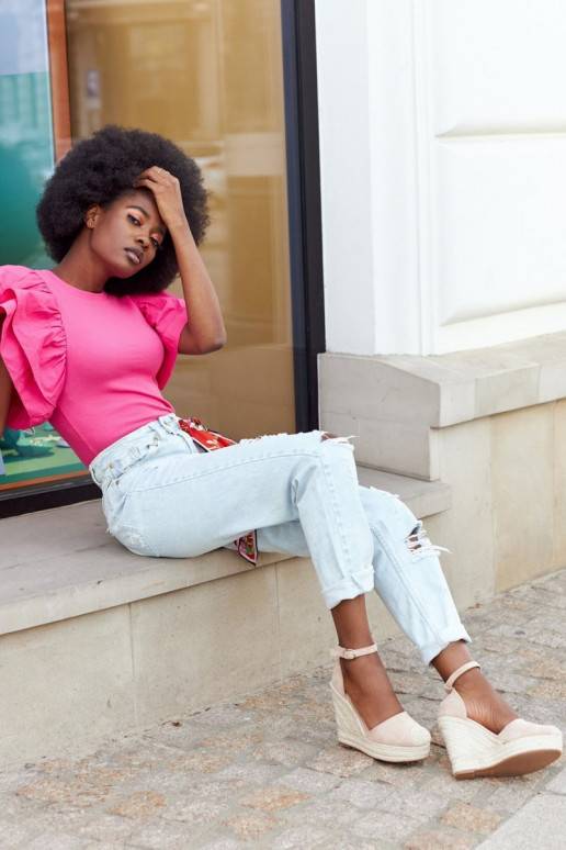 Sandales à plateforme beige Sandales à plateforme beige