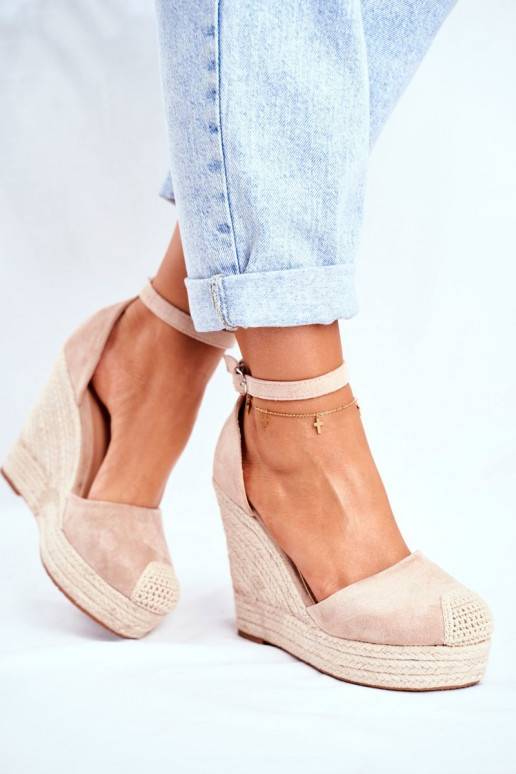 Plateausandalen beige Plateausandalen beige