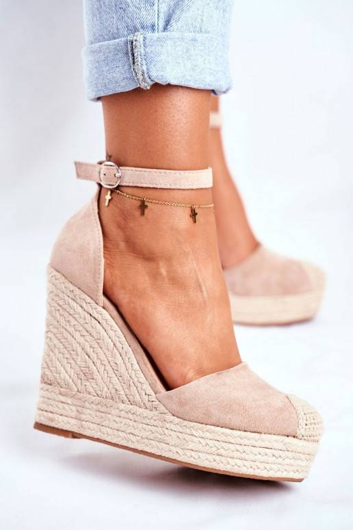 Plateausandalen beige Plateausandalen beige