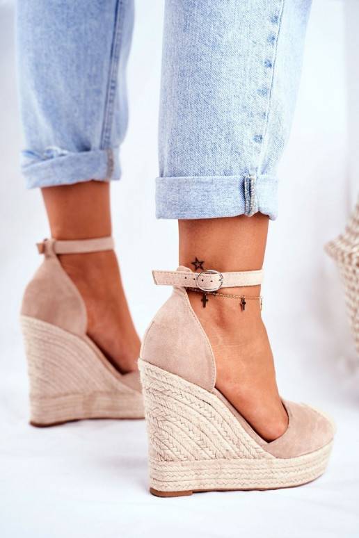 Plateausandalen beige Plateausandalen beige