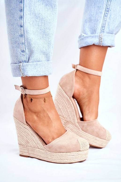 Plateausandalen beige Plateausandalen beige