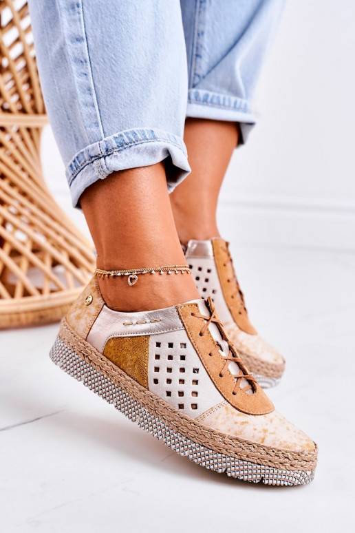 Gele eco leren schoenen Gele eco leren schoenen