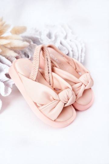 Sandales pour enfants à fermeture pression, couleur rose