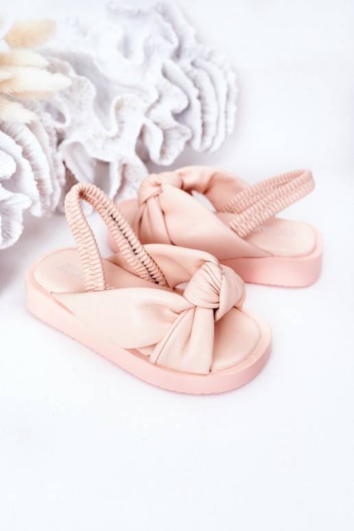 Sandales pour enfants à fermeture pression, couleur rose