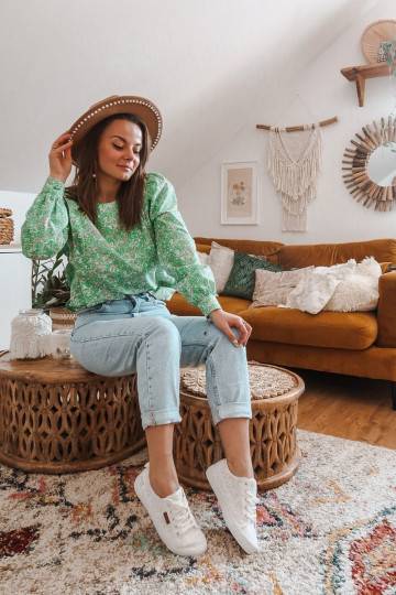 Baskets blanches à motifs... 2