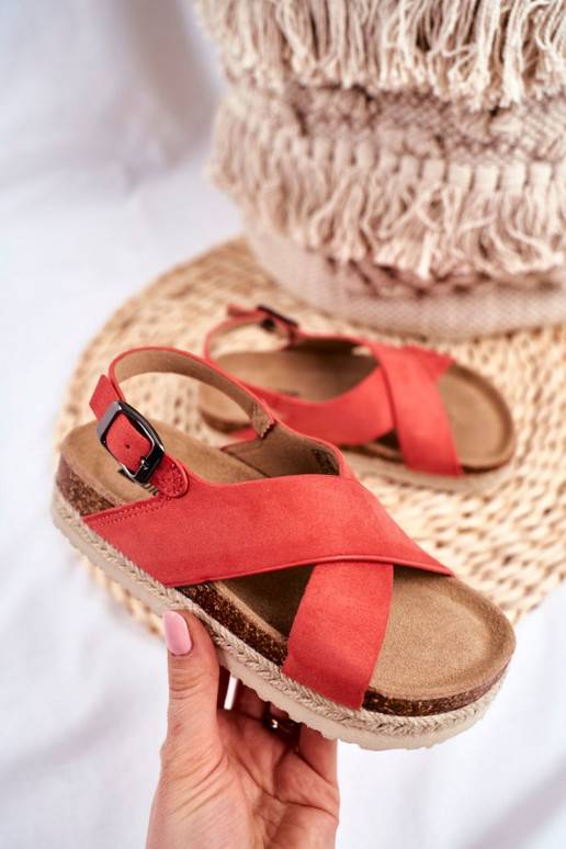 Sandales enfant couleur corail