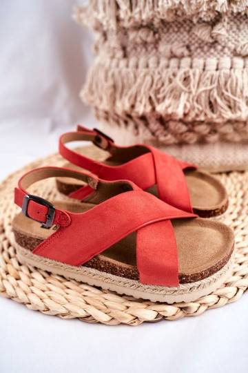 Sandales enfant couleur corail 2
