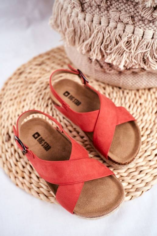 Sandales enfant couleur corail