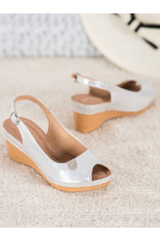 Sandalen met glitterplatform Sandalen met glitterplatform