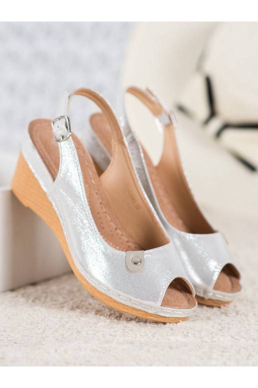 Sandales à plateforme pailletée