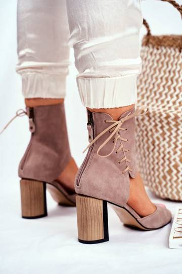 Sandale pour femme sandale à talon haut en daim 2