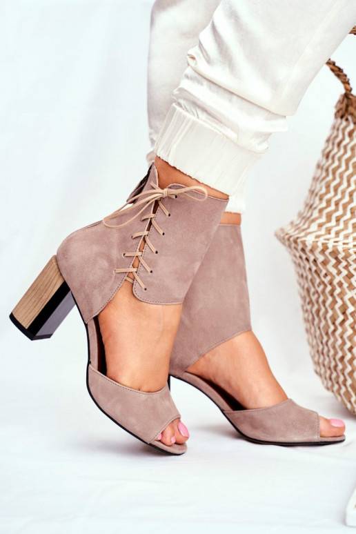 Sandale pour femme sandale à talon haut en daim