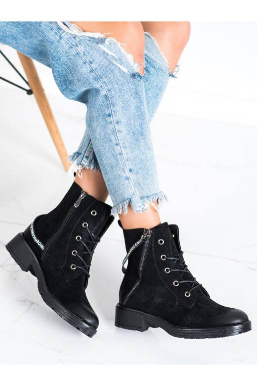 Stiefel mit verziertem Absatz VINCEZA Stiefel mit verziertem Absatz VINCEZA