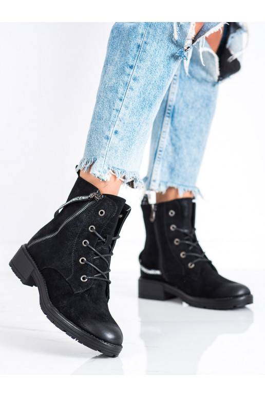Stiefel mit verziertem Absatz VINCEZA Stiefel mit verziertem Absatz VINCEZA