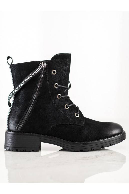 Stiefel mit verziertem Absatz VINCEZA Stiefel mit verziertem Absatz VINCEZA