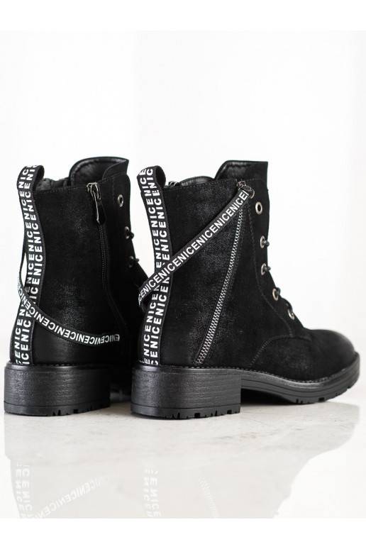 Stiefel mit verziertem Absatz VINCEZA Stiefel mit verziertem Absatz VINCEZA