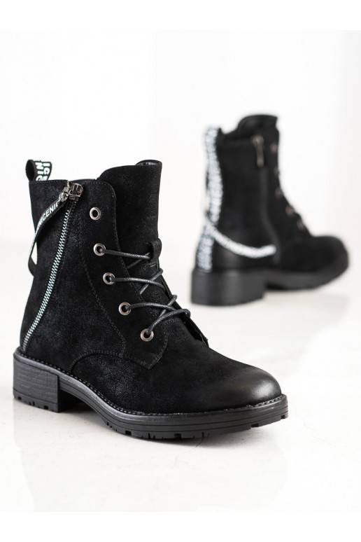 Stiefel mit verziertem Absatz VINCEZA Stiefel mit verziertem Absatz VINCEZA