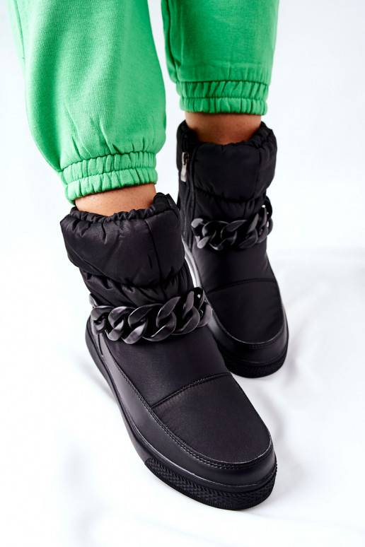 Bottes de neige chaudes en Kharich noir Bottes de neige chaudes en Kharich noir