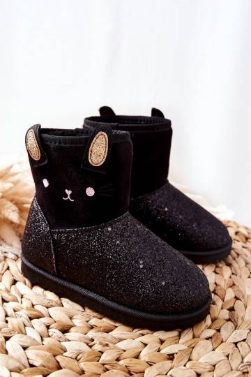 Bottes de neige pour enfants de couleur noire Coreris 2