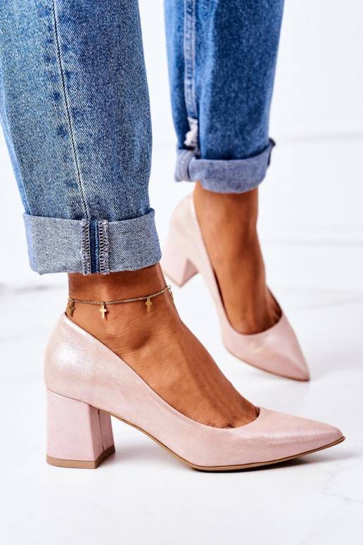 Roze satijnen schoenen Roze satijnen schoenen