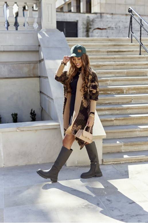 Bottes longues de couleur kaki Whats... Bottes longues de couleur kaki Whats...