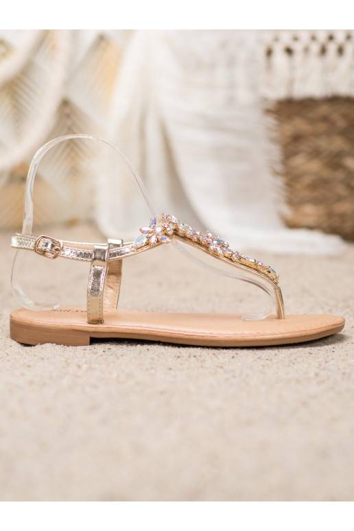 Sandalen im eleganten Stil mit funkelnden Ösen