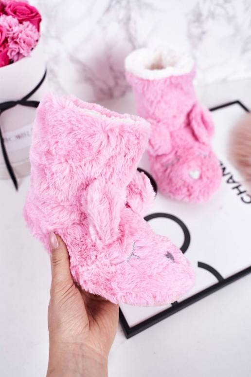 Chaussons chauds pour enfants de couleur rose Sleepyhead
